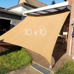 NEW Patio Awning Sunshade Canopy Top Sail 10x10 Feet