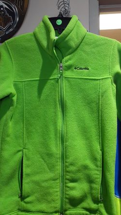Columbia Kids Green Fleece Jacket Size 14/16
