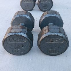 80 Lb Dumbbells