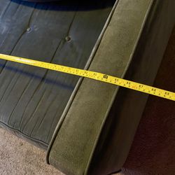 85” Plush Fabric Grey Lounge Couch