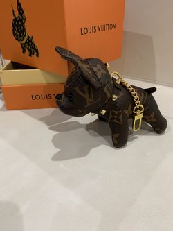 Louis Vuitton Brown Damier French Bulldog Bag Charm 