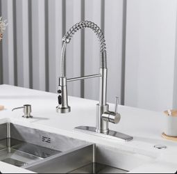 FORIOUS Pull Down Kitchen Faucet with Accessories WW51000BN=E2-619