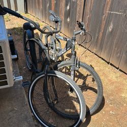 Beach Cruiser And Full Suspension Mountain Bike 