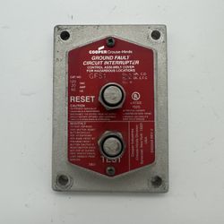 Cooper Crouse-Hinds Ground Fault Circuit Interrupter