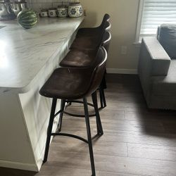 Leather Bar Stools $60