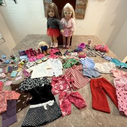 American Girl Doll & My Generation Girl Doll Lot Accessories Clothes Shoes 