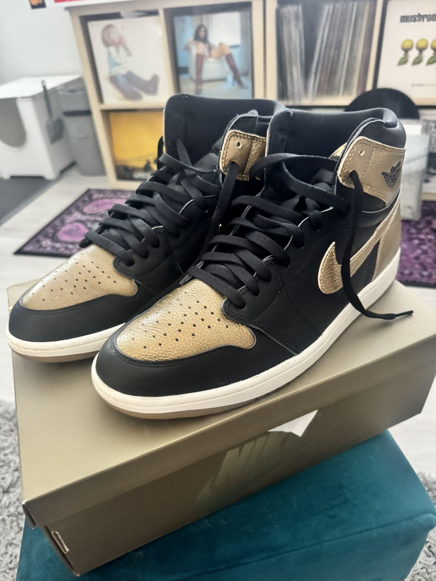 Size 13 Jordan 1 Metallic Gold