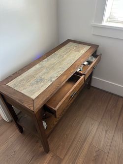 Rustic Wood Console Table