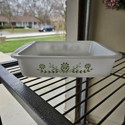 Vintage Glassbake Square Casserole Dish 