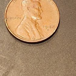 Penny 1948 -S Lincoln Wheat Penny