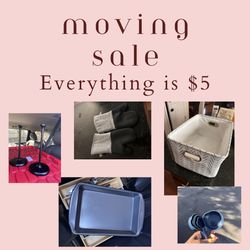 Moving Sale - Everything is $5 (Rugs, Cups, plates, and more)