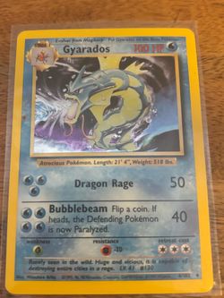1999 Gyarados Holo Rare Pokémon Card Base Set
