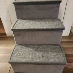 TRIXIE
Velour Foldable 3-Step Pet Stairs with Storage