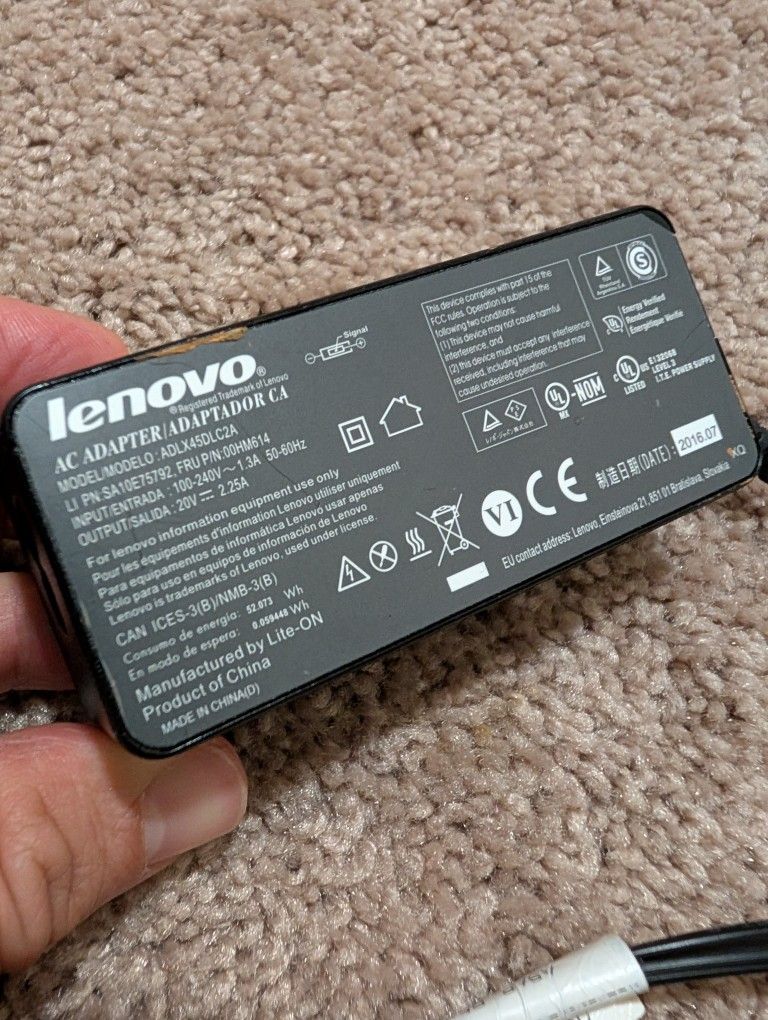 Ac Adapter 45w Lenovo Original