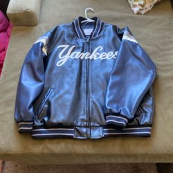 vintage leather yankees jacket 