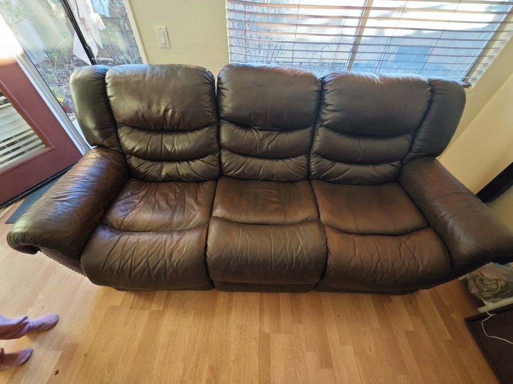 Automatic Electric Recliner Leather Sofa