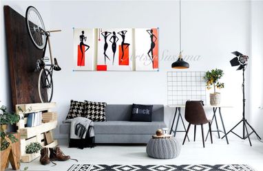 Hand painted modern abstract art for sale