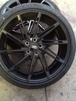 20"black satin New wheels & New Tires for Audi A5