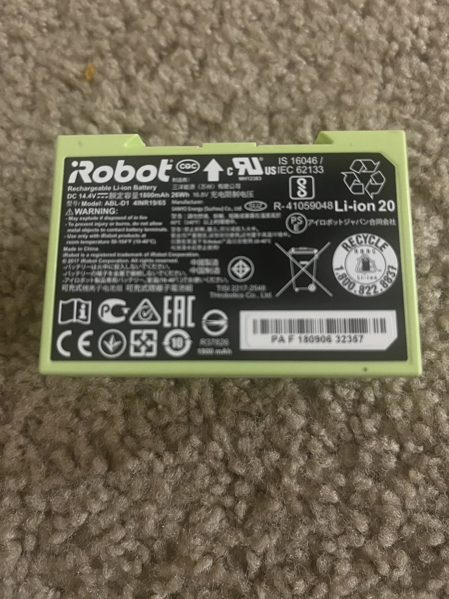 iRobot original battery - Brand New