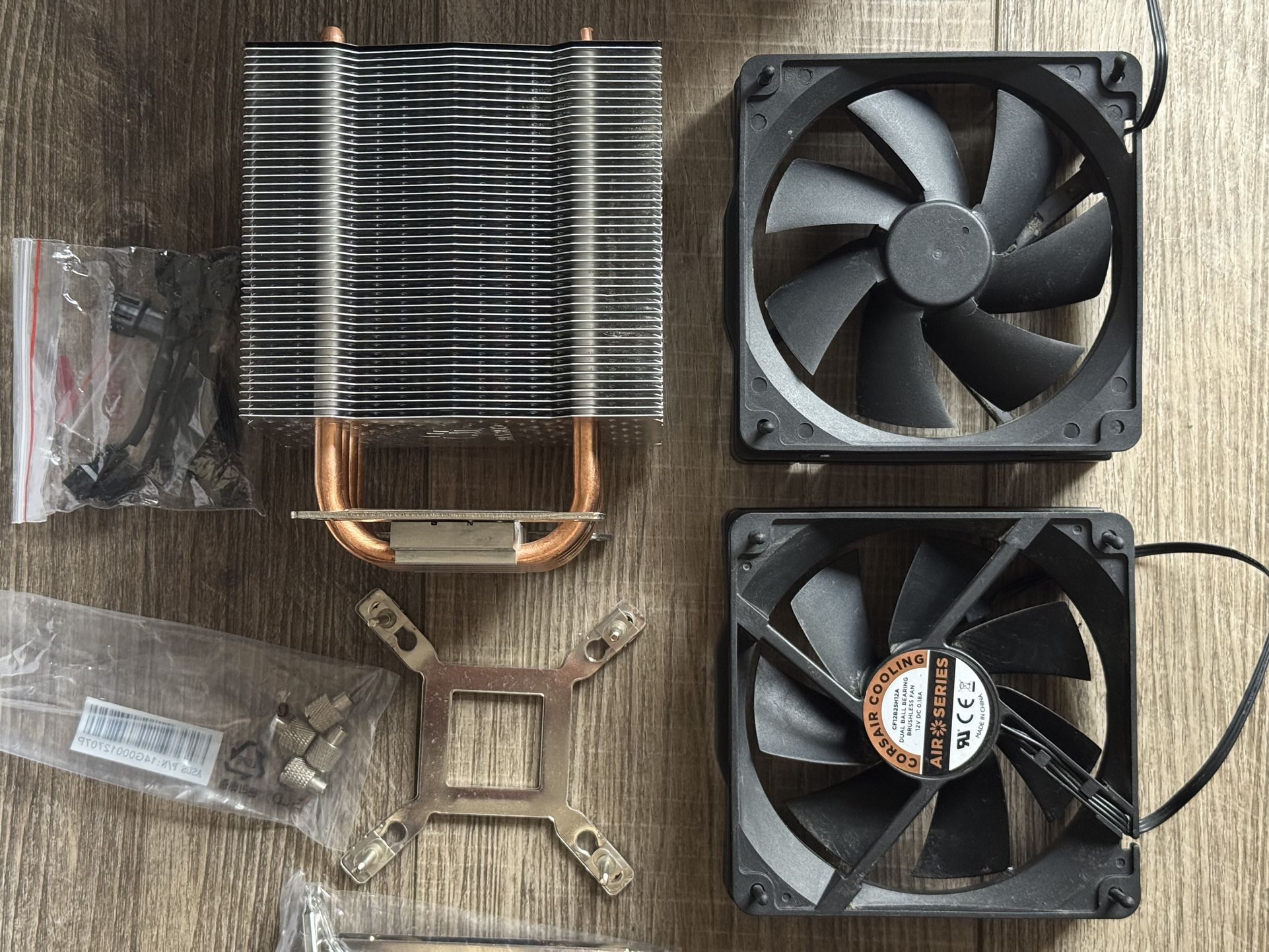 🌀 Corsair A70 CPU Cooler – Dual Fans, All Accessories, Needs Final Cleaning 🧼