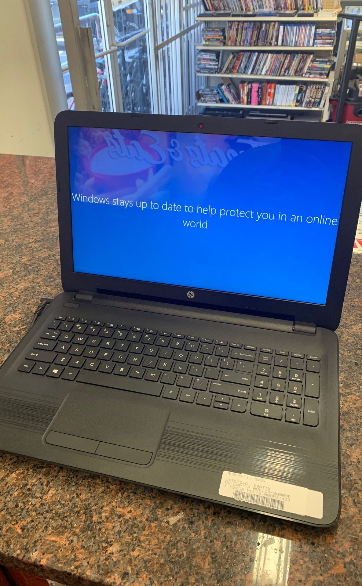 HP laptop w/charger