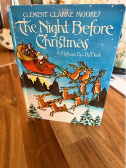 Vintage Hallmark Pop-Up Book edition of The Night Before Christmas by Clement Clarke Moore.