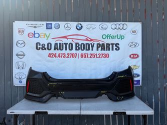 HONDA CIVIC HATCHBACK 2017 2018 2019 2020 2021 REAR BUMPER COVER USED CONDITION