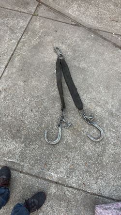 V-Bridle with Grade 70 8 INCH J Hook Frame Hooks Tow Wrecker Truck Rollback