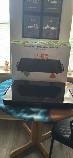 Chefman XL Family-Sized Glass Top Warming Tray