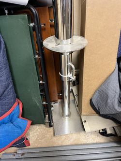 Marine Table Pedestal Adjustable Height