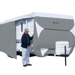 Brand New Classic Accessories PolyPRO3 Deluxe Travel Trailer Cover – Fits 24’-27’ RVs – Never Opened!