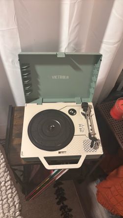 Record Player, Record Stand, Records Set