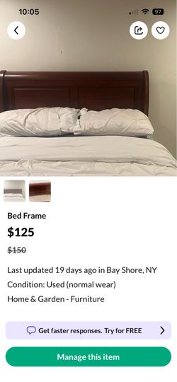 Full size bed frame