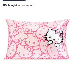 Hello kitty silk Pillow Cases **NEW in Box**