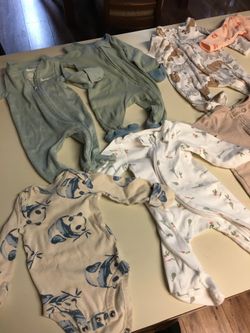 New born jumpsuits $12 for all obo $2 each