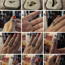 Beautiful Sterling Silver .925 Rings Various Styles And Sizes 4-10