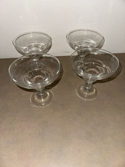 4 Frozen Margarita Glass Cups