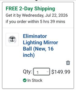 Mirror ball with stand