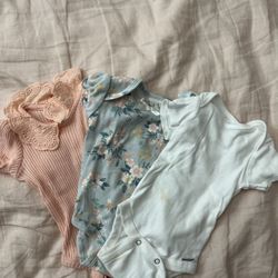 0-3 Month Girl Onesies 