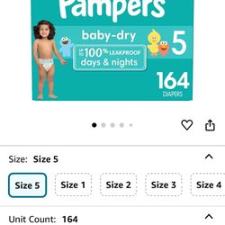 Size 5 Pampers Dippers