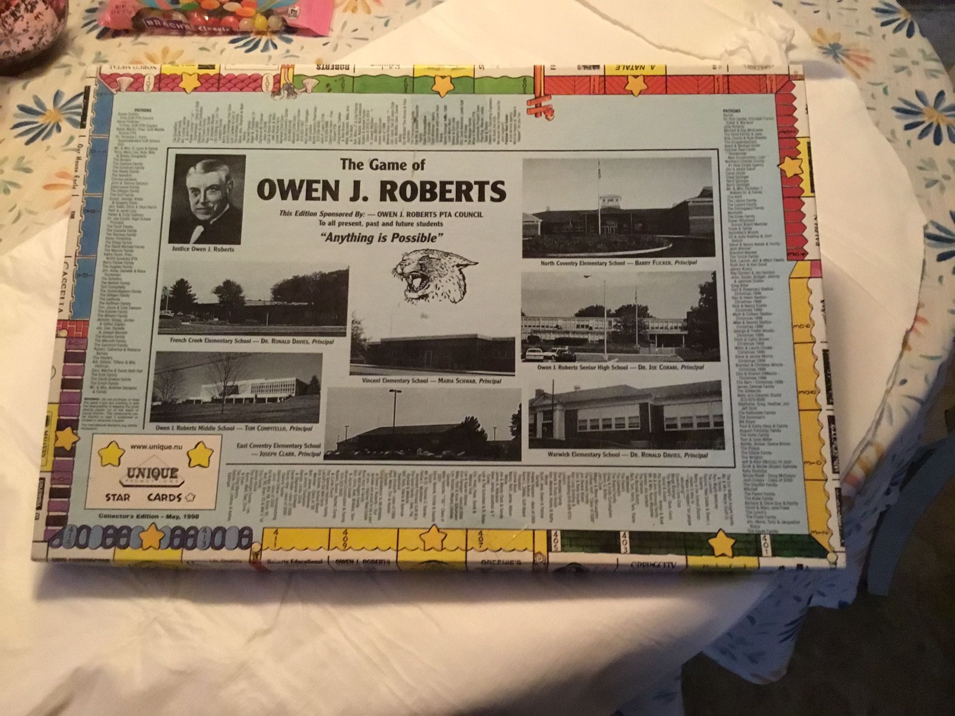 OWEN J ROBERTS  SCHOOL MONOPOLY GAME -$5