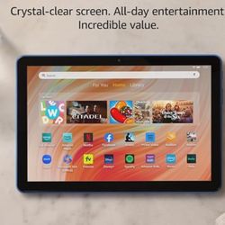 Amazon Fire HD 10 tablet (newest model) built for relaxation, 10.1" vibrant Full HD screen, octa-core processor, 3 GB RAM, 32 GB, Ocean