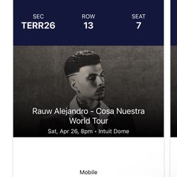 Rauw Alejandro April 28th 