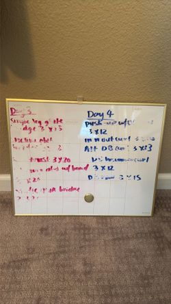 Whiteboard calendar (U Brand)