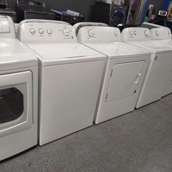ROPER WASHER AND DRYER SET LOAD SIZE EXTRA RINSE 