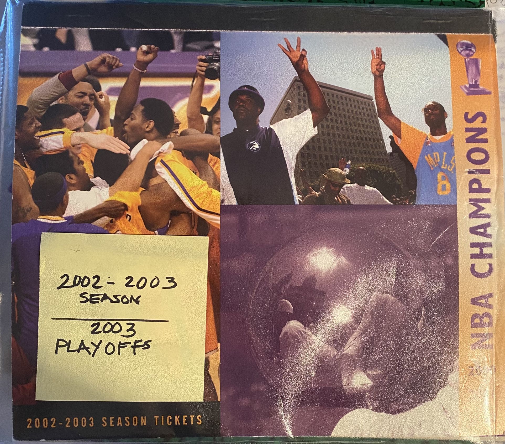 **2002-2003 LOS ANGELES LAKERS Season Book**