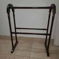 Wooden Blanket/Towel Rack