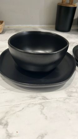 Black Set of Stoneware 