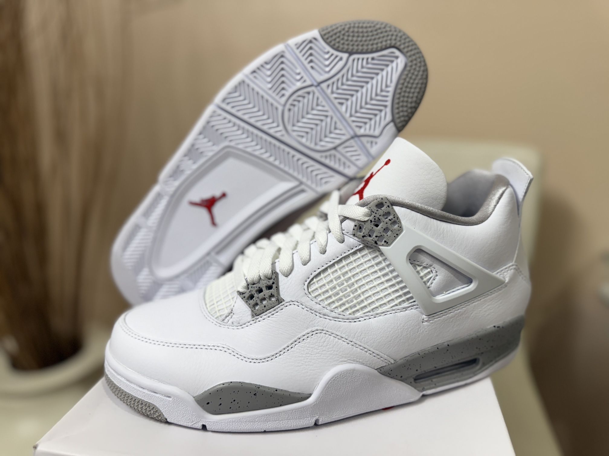 Air Jordan Retro 4 White Oreo Brand New Size 10