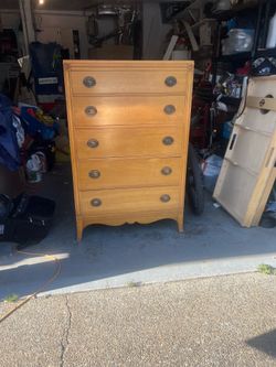 Vintage 5-Drawer Tall Dresser